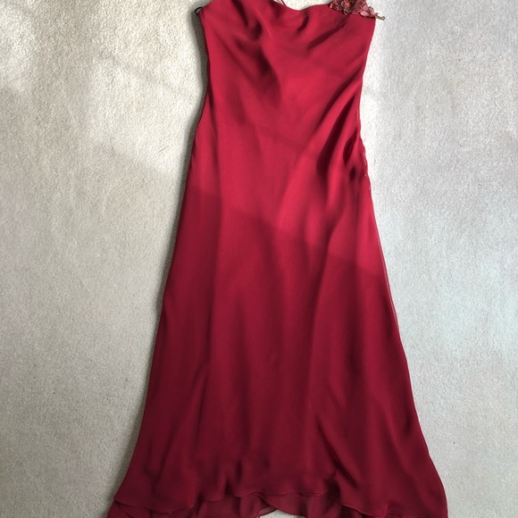 Jim Hjelm burgundy evening dress - Picture 3 of 4